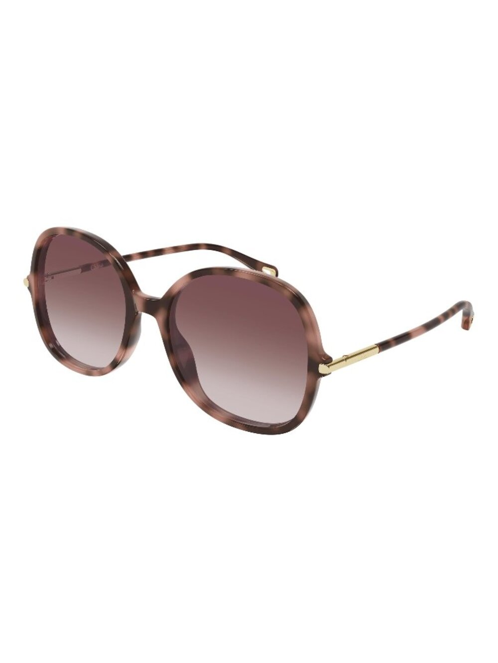 New Chloé Women's Sunglasses Havana Red Lens Acetate Frame CH0383S 004 57